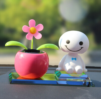 

Car ornaments shaking head big white sun floats on the decoration ornaments crystal car perfume car perfume seat
