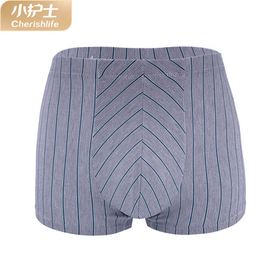 

Little nurse panties male 2019 new modal 80 stripes comfortable breathable waist flat pants XAN079 green bar 170L