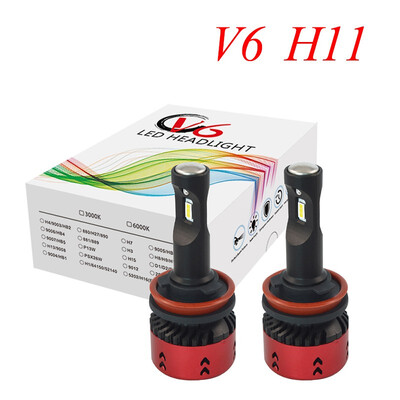 

2pcs Car H4 LED Headlight Bulb 12V 60W 5500K H1 H3 H11 H7 LED H13 9006 Car auxiliary Lamp Auto Fog Light spotlight car headlamp