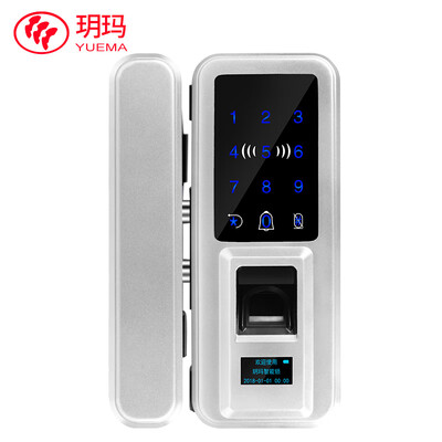 

YUEMA glass door fingerprint lock smart password lock mobile APP remote control lock office access lock temporary password open 740-ZNBL-9002-DYK