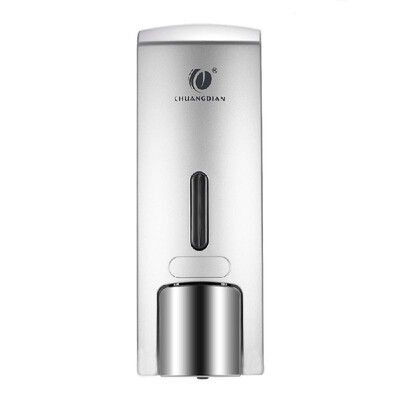 

CHUANGDIAN 300ml Wall-mounted Single Bottle Manual Soap Dispenser Shampoo Box Rest Room Washroom Toilet Hand Washing Liquid Shampo