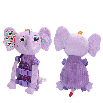 

Baby Safety Harness Walker Plush Cartoon Animal Anti-lost Strap Backpacks Shoulder Bag Blue Palm Civet