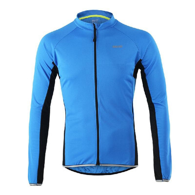 

2017 New Arsuxeo Outdoor Sports Cycling Jersey Bike Bicycle Full Zip Long Sleeve Shirt MTB Bike Riding Clothing Jersey