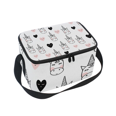 

ALAZA Lunch Box Insulated Cute Unicorn Lunch Bag Large Cooler Tote Bagfor Men Women