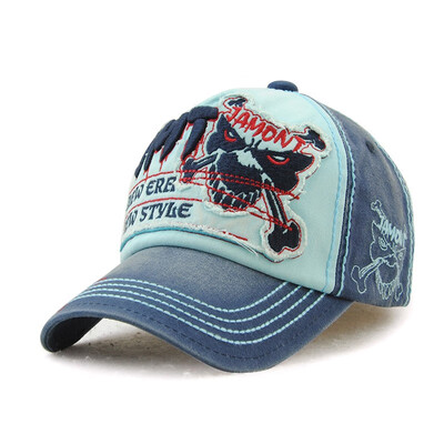 

TOHUIYAN Wolf Embroidery Baseball Cap Men Retro Cotton Snapback Hat Women Adjustable Casquette Golf Caps Bone Gorras Para Hombre