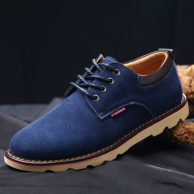 

IDIFU Mens Comfy Suede Leather Shoes
