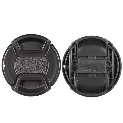 

55mm Center Pinch Snap-on Lens Cap Cover Keeper Holder for Canon Nikon Sony Olympus DSLR Camera Camcorder