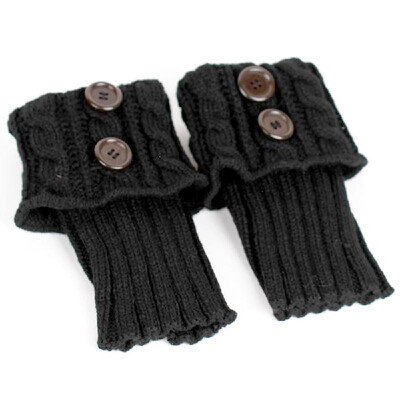 

Stylish Comfortable Calf Cover Warm Socks Set Winter Knitting Twist Calf Enveloped Short Sock