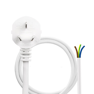 

Good work lengon 10A power extension cord three core wire plug with line socket plug strip power strip connector multi-purpose household industrial wiring LG-08 full length 1 m