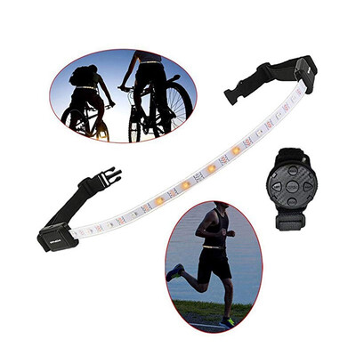 

IP67 LED Night Running strip Flashlight Warning Lights belt strap Outdoor Sport Running Lights USB Charge Chest Lamp Light Torch
