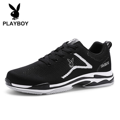 

Playboy PLAYBOY trend fashion old shoes mens sports&leisure breathable DS85203 black white 42