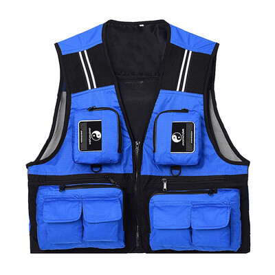 

Lixada Outdoor Fishing Waistcoat Sleeveless Mesh Fishing Jacket Multi-pockets Breathable Photography Hunting Fishing Climbing Vest