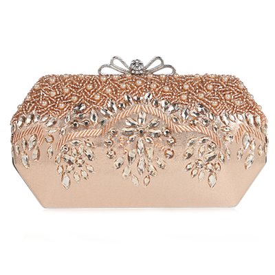 

Women Beaded Rhinestone Handbags for Party Elegant Shoulder Bag for Ladies Crossbody Bag Purse Wallet for Wedding Ball