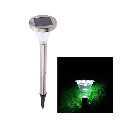 

Solar Powered PIR Infrared Motion & Light Sensor Outdoor Garden Stainless Steel 13pcs LED White Light Lamp Landscape Lawn Path Yar