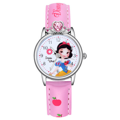 

Disney Childrens Watch Girl Cartoon Waterproof Girl Child Child Primary School Quartz Watch 5-10 Cute Princess T1124P
