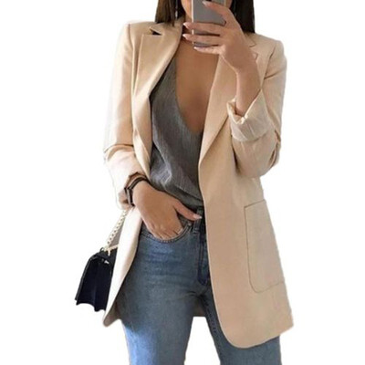 

Women Fashion Clothing Blazers Suit Long Sleeves Coat