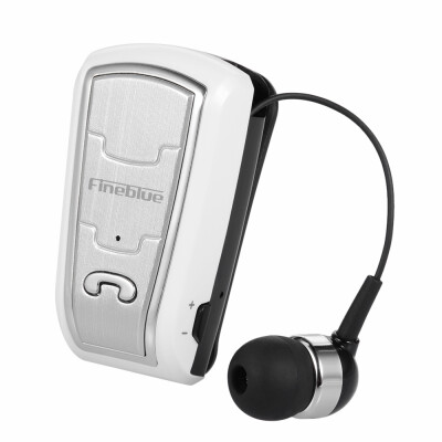 

Fineblue Wireless Bluetooth Headsets In-ear Stereo Headphones Clip-on Earbuds Hands-free with Microphone Black