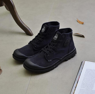 

Spring&autumn high mens shoes canvas shoes mens military boots trend retro casual shoes shoes outdoor shoes Paladin Martin b