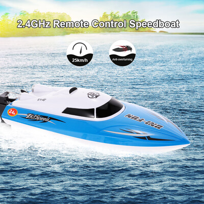 

HUANQI HQ960 24GHz 25kmh RC Boat Anti-overturning Remote Control Speedboat RC Ship Boy Gift Kids Toy
