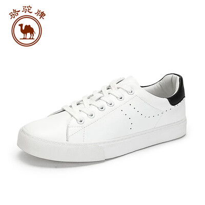

Camel brand white shoes male Korean version with tide skateboard collision color casual sports W912226530 white black 42260 yards