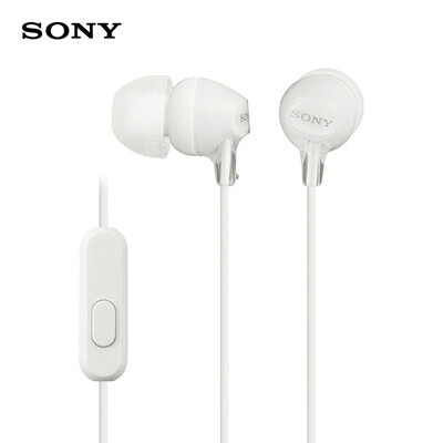 

SONY MDR-EX15AP Headphones 35mm Wired Earbud Smart Phone Headset Hands-free with Mic In-line Control EX Series