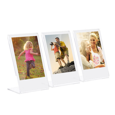 

3" -shape Acrylic Photo Frame Transparent Mini Stand for Fujifilm Instax Mini 8 8 70 7s 90 25 26 50s 9 SP-1 SP-2 Film