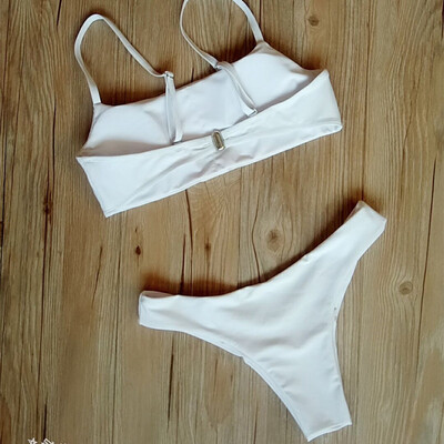 

New Sexy Women Bikini Set Swimsuit Push Up Padded Bra High Cut Bottoms Swimwear Bathing Suits