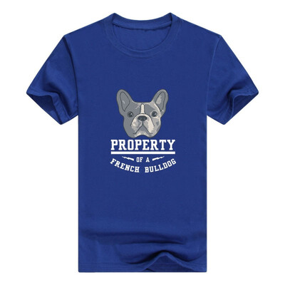 

French Bulldog Gifts Property of a French Bulldog Juniors Vneck Mens t-Shirt