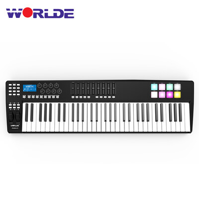 

PANDA61 61-Key USB MIDI Keyboard Controller 8 Drum Pads with USB Cable