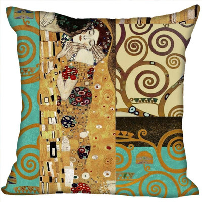 

Gustav Klimt Hot Sale Pillow Case High Quality New Years Pillowcase Decorative Pillow Cover For Wedding Decorative Christmas 35x35CM 35x35CM