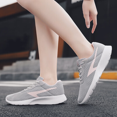 

Cartier crocodile casual sports white shoes female simple tie with thick bottom Joker running breathable low help 0122 gray powder 35