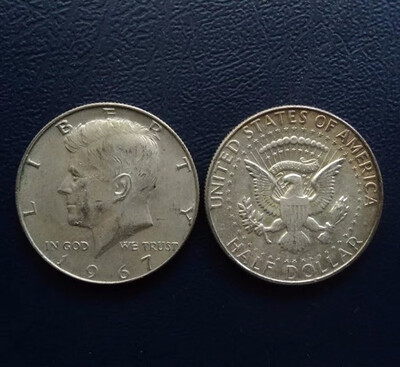 

306mm Kenndy Half Dollar Silver Coin 115g USA United States Of America 1965-1969