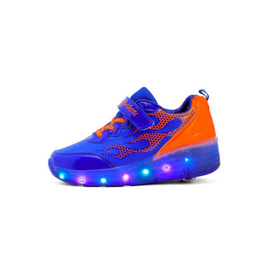 

Children Glowing Sneakers With OneTwo Wheels Led Light Up Roller Skates Sport Luminous Lighted Shoes Kid Boys Girls Casual Shoe