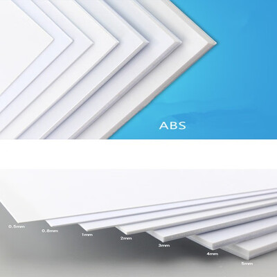 

ABS grosor 250mm x 200mm ABS hojas de estireno blanco nuevo más proporción 5pcs