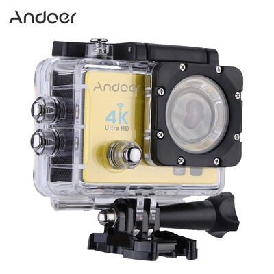 

Andoer Q3H 2" Ultra-HD LCD 4K 25FPS 1080P 60FPS Wifi Wireless Connection 16MP Action Camera 170°Wide-Angle Lens with Diving 30-me