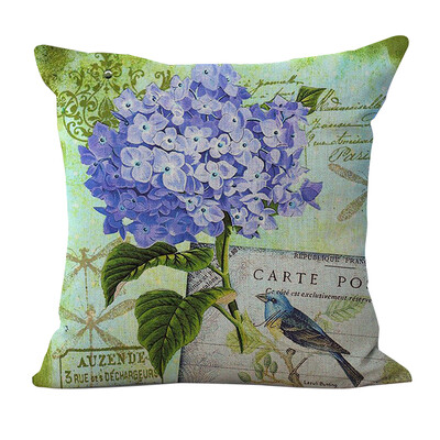 

18 18 inches 45 45cm Polyester Romantic Flower Pattern Cushion Cover Decorative Sofa Car Waist Square Pillow Case Pillowcase