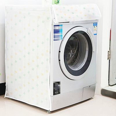 

Transparent Waterproof Washing Machine Cover 605683cm Sunscreen Mome Automatic Impeller Roller Dust Cover