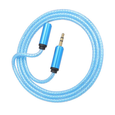 

35mm Jack Audio Cable 35mm Male to Female Car Auxiliary Audio Stereo CableBlue