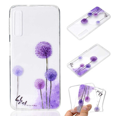 

Phone Case For Samsung Galaxy A7 2018 A9 2018 A6 A8 Plus A3 A5 A7 2017 Simple Ultrathin Dandelion Pattern Soft TPU Case Back Cover