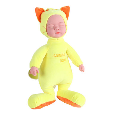 

Cuddle Baby Doll With 3 Soothing Songs 13 inch Stuffed Soft Body Baby Sleep Companion Cuddly Toys For Baby Toddler Kids Rose