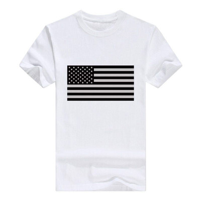 

Funny Mens Subdued American Flag T-Shirt