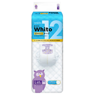 

Nepia Whito 12-hour diaper large L40 piece 9 -14kg Japan imported