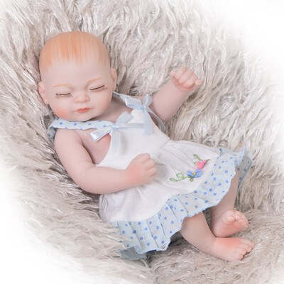 

23 57 cm Wholesale Reborn Girl Doll Full Silicone Body Realistic Baby Doll Toy For Child Birthday Gift Kids Playmate