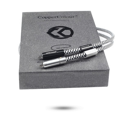 

Copper Colour CC WHISPER OCC RCA interconector Hi-Fi audio cable interconnect cord pair with Silver- plated RCA connector