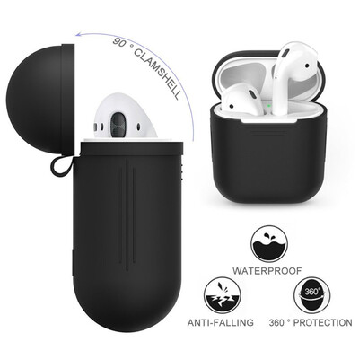 

For Apple Airpods Earphone Case strap Soft Silicone headphone Case Earphone accessories Protective wireless bluetooth Cover