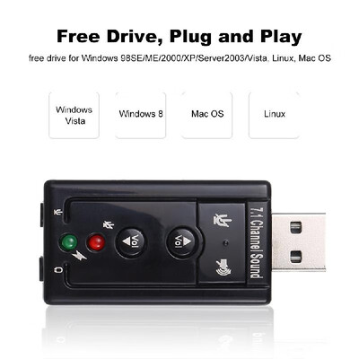 

71 External USB Sound Card USB to Audio Adapter for Notebook Computer