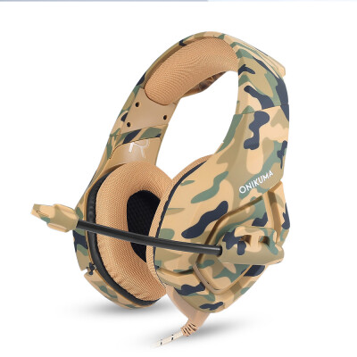 

ONIKUMA K1 35mm Gaming Headsets with Mic Stereo Sound Noise Reduction Music Headphones for PC New Xbox Laptop DS PSP Camouflage Y