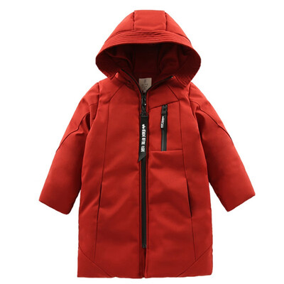 

-30 degrees children clothing 2018 boy clothes warm winter down cotton jacket Hooded coat Teenager thicken outerwear kids parka