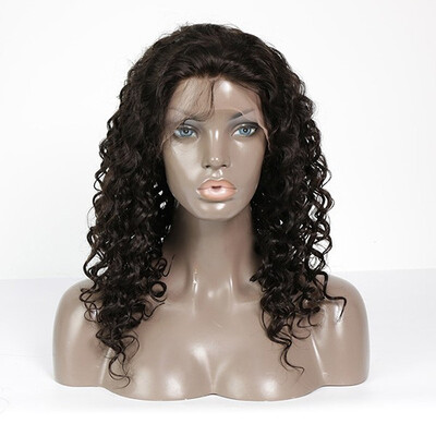 

180 Density Lace Frontal Wig Deep Wave Hair 100 Human Hair