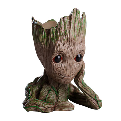 

Guardians of The Galaxy Baby Groot Action Figure Flowerpot Pen Holder Pens Container Tree Man Model Toy